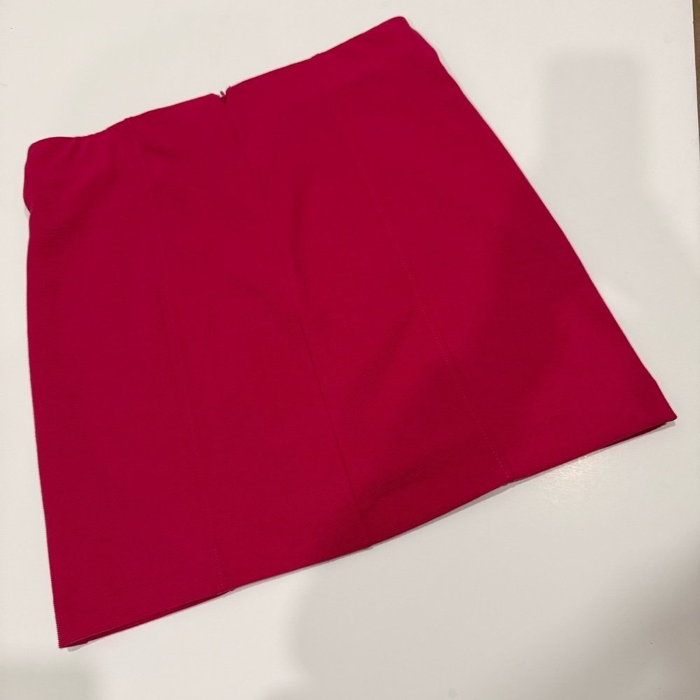 Ann Taylor Fuchsia Skirt Size 14P Office Preppy Barbiecore Pretty in Pink - Picture 4 of 8